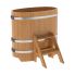Купель для бани и сауны Bentwood овальная из лиственницы (0,59Х1,06 H=1,0)