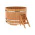 Купель для бани и сауны Bentwood круглая из сращенных ламелей лиственницы (D=1,80 H=1,2)