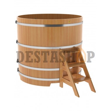 Купель для бани и сауны Bentwood круглая из лиственницы (D=1,50 H=1,40)