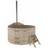 Купель для бани и сауны Bentwood с подогревом (D=2,1 H=1,0) c внутренней печкой, премиум