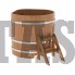Купель для бани и сауны Bentwood угловая из дуба (1,10Х1,10 H=1,0)