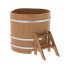 Купель для бани и сауны Bentwood угловая из дуба (1,10Х1,10 H=1,0)