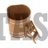 Купель для бани и сауны Bentwood угловая из лиственницы (1,10Х1,10 H=1,20)
