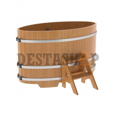 Купель для бани и сауны Bentwood овальная из лиственницы (0,95Х1,60 H=1,0)