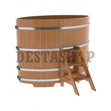 Купель для бани и сауны Bentwood овальная из дуба (1,15Х1,83 H=1,40)