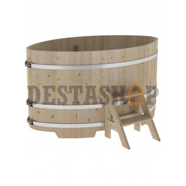 Купель для бани и сауны Bentwood овальная из кедра (1,15Х1,83 H=1,0)
