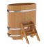 Купель для бани и сауны Bentwood овальная из лиственницы (0,59Х1,06 H=1,10)