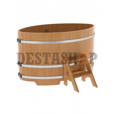 Купель для бани и сауны Bentwood овальная из лиственницы (1,08Х1,75 H=1,0)