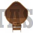 Купель для бани и сауны Bentwood угловая из лиственницы (1,10Х1,10 H=1,0)