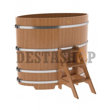 Купель для бани и сауны Bentwood овальная из дуба (1,02Х1,68 H=1,40)