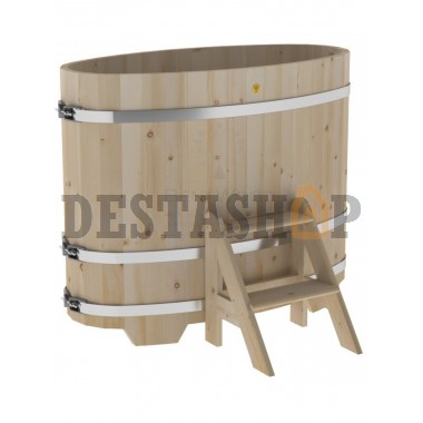 Купель для бани и сауны Bentwood овальная из кедра (0,69Х1,31 H=1,10)