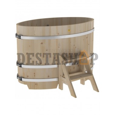 Купель для бани и сауны Bentwood овальная из кедра (0,80Х1,42 H=1,0)