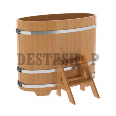 Купель для бани и сауны Bentwood овальная из лиственницы (0,69Х1,31 H=1,10)