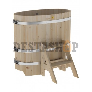 Купель для бани и сауны Bentwood овальная из кедра (0,59Х1,06 H=1,0)