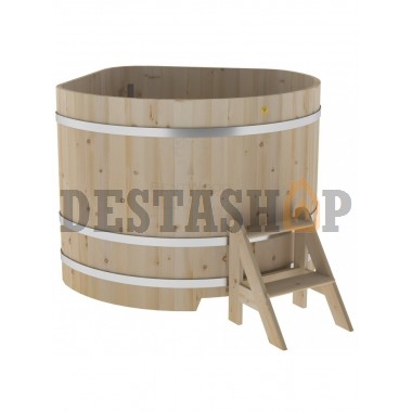 Купель для бани и сауны Bentwood угловая из кедра (1,53Х1,53 H=1,10)