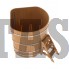 Купель для бани и сауны Bentwood угловая из лиственницы (1,53Х1,53 H=1,40)
