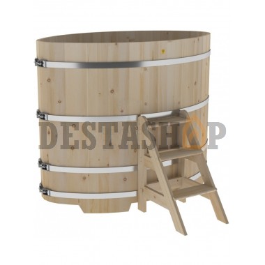 Купель для бани и сауны Bentwood овальная из кедра (1,02Х1,68 H=1,40)