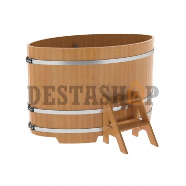 Купель для бани и сауны Bentwood овальная из лиственницы (1,08Х1,75 H=1,10)