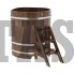 Купель для бани и сауны Bentwood угловая из сращенных ламелей лиственницы (1,10Х1,10 H=1,2)