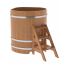 Купель для бани и сауны Bentwood угловая из дуба (1,10Х1,10 H=1,20)