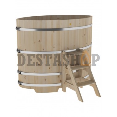 Купель для бани и сауны Bentwood овальная из кедра (1,08Х1,75 H=1,40)