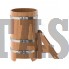 Купель для бани и сауны Bentwood овальная из дуба (0,59Х1,06 H=1,0)