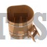 Купель для бани и сауны Bentwood угловая из лиственницы (1,31Х1,31 H=1,10)