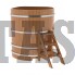 Купель для бани и сауны Bentwood угловая из дуба (1,31Х1,31 H=1,40)