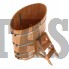 Купель для бани и сауны Bentwood овальная из сращенных ламелей лиственницы (0,80Х1,42 H=1,4)
