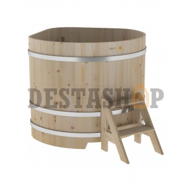 Купель для бани и сауны Bentwood угловая из кедра (1,31Х1,31 H=1,10)