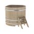 Купель для бани и сауны Bentwood угловая из кедра (1,31Х1,31 H=1,10)