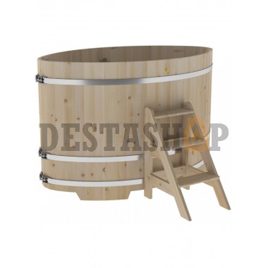Купель для бани и сауны Bentwood овальная из кедра (1,15Х1,83 H=1,20)