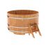 Купель для бани и сауны Bentwood круглая из сращенных ламелей лиственницы (D=1,80 H=1,0)