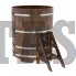 Купель для бани и сауны Bentwood круглая из сращенных ламелей лиственницы (D=1,17 H=1,4)