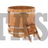 Купель для бани и сауны Bentwood круглая из сращенных ламелей лиственницы (D=1,17 H=1,1)