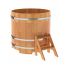 Купель для бани и сауны Bentwood круглая из сращенных ламелей лиственницы (D=1,17 H=1,1)