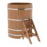 Купель для бани и сауны Bentwood угловая из дуба (1,10Х1,10 H=1,40)