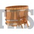 Купель для бани и сауны Bentwood овальная из сращенных ламелей лиственницы (0,95Х1,60 H=1,1)