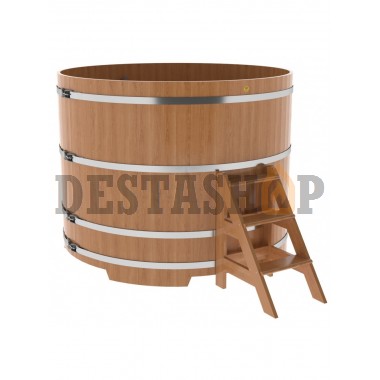 Купель для бани и сауны Bentwood круглая из дуба (D=1,80 H=1,40)