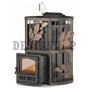 Дровяная печь для бани Эверест Inox 25 (280) Ковка