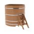 Купель для бани и сауны Bentwood угловая из дуба (1,53Х1,53 H=1,40)