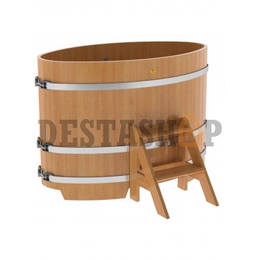 Купель для бани и сауны Bentwood овальная из лиственницы (0,80Х1,42 H=1,0)