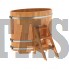 Купель для бани и сауны Bentwood овальная из сращенных ламелей лиственницы (0,80Х1,42 H=1,2)