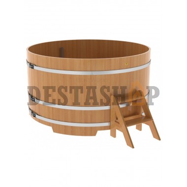 Купель для бани и сауны Bentwood круглая из лиственницы (D=1,80 H=1,0)