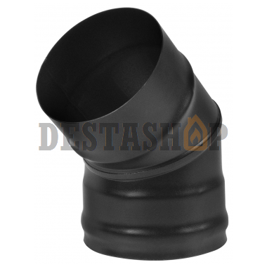 Колено Везувий Black (AISI 430/0,8мм) 45* 2-х секц.