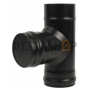 Тройник Везувий Black (AISI 430/0,8мм) 90°