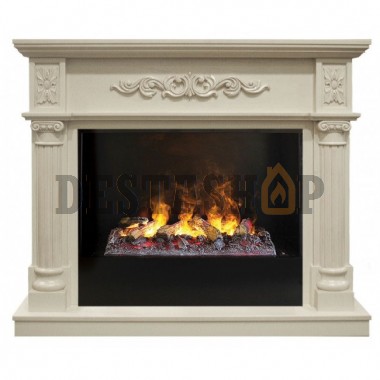 Каминокомплект RealFlame Silvia 26 WT 3D Cassette 630 + Black вставка