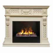 Каминокомплект RealFlame Corsica Lux WT 3D Cassette 630 + Black вставка Каминокомплект RealFlame Corsica Lux WT 3D Cassette 630 + Black вставка