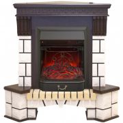 Каминокомплект RealFlame Stone New Corner (угловой) AO с Majestic Lux Каминокомплект RealFlame Stone New Corner (угловой) AO с Majestic Lux