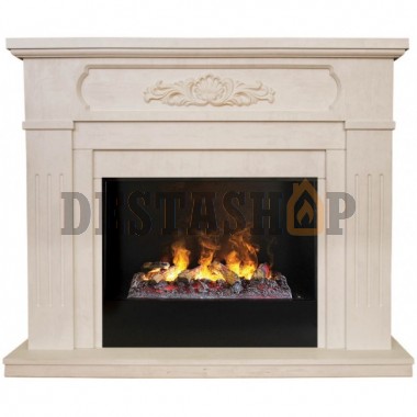 Каминокомплект RealFlame Malta 26 WT 3D Cassette 630 + Black вставка